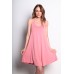 MODAL PEMBE PLAJ ELBİSESİ
